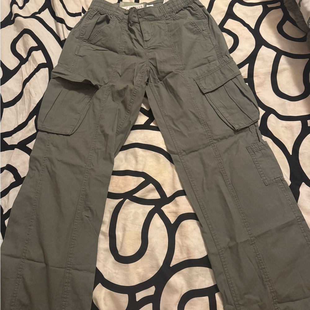 H&M Khaki Utility Trousers